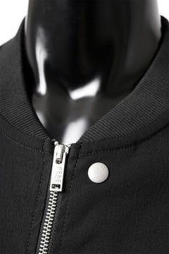 Load image into Gallery viewer, thomkrom MA-1 JACKET / ELASTIC VISCOSE-NYLON (BLACK)