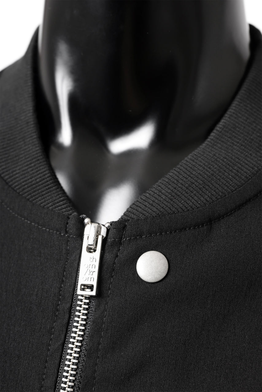 Load image into Gallery viewer, thomkrom MA-1 JACKET / ELASTIC VISCOSE-NYLON (BLACK)