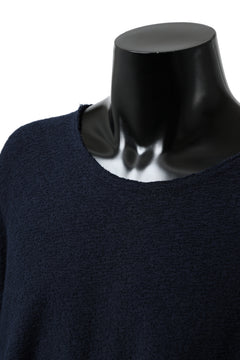 Load image into Gallery viewer, ISAMU KATAYAMA BACKLASH OVER FITTED CUT & SEWN / RANDOM PILE FABRIC (NAVY)