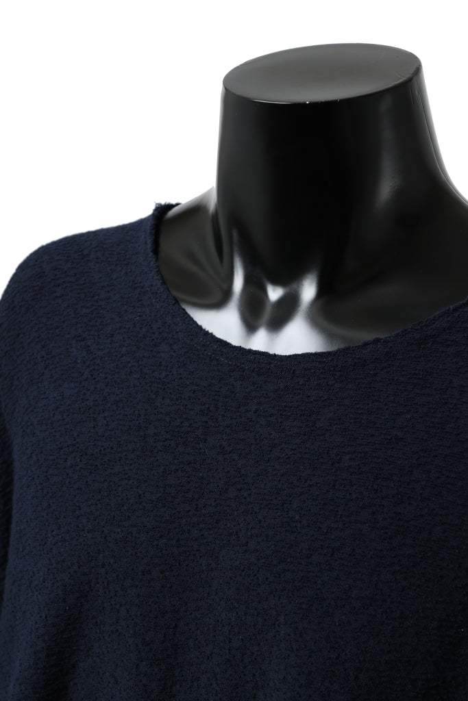 Load image into Gallery viewer, ISAMU KATAYAMA BACKLASH OVER FITTED CUT & SEWN / RANDOM PILE FABRIC (NAVY)