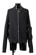 Load image into Gallery viewer, thomkrom MA-1 JACKET / ELASTIC VISCOSE-NYLON (BLACK)