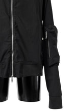 Load image into Gallery viewer, thomkrom MA-1 JACKET / ELASTIC VISCOSE-NYLON (BLACK)