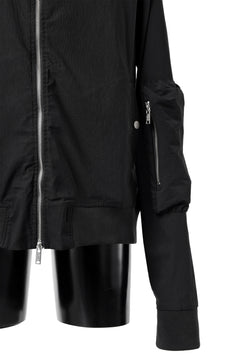 Load image into Gallery viewer, thomkrom MA-1 JACKET / ELASTIC VISCOSE-NYLON (BLACK)