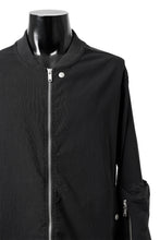 Load image into Gallery viewer, thomkrom MA-1 JACKET / ELASTIC VISCOSE-NYLON (BLACK)