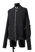 Load image into Gallery viewer, thomkrom MA-1 JACKET / ELASTIC VISCOSE-NYLON (BLACK)