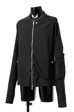Load image into Gallery viewer, thomkrom MA-1 JACKET / ELASTIC VISCOSE-NYLON (BLACK)