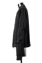 Load image into Gallery viewer, thomkrom MA-1 JACKET / ELASTIC VISCOSE-NYLON (BLACK)