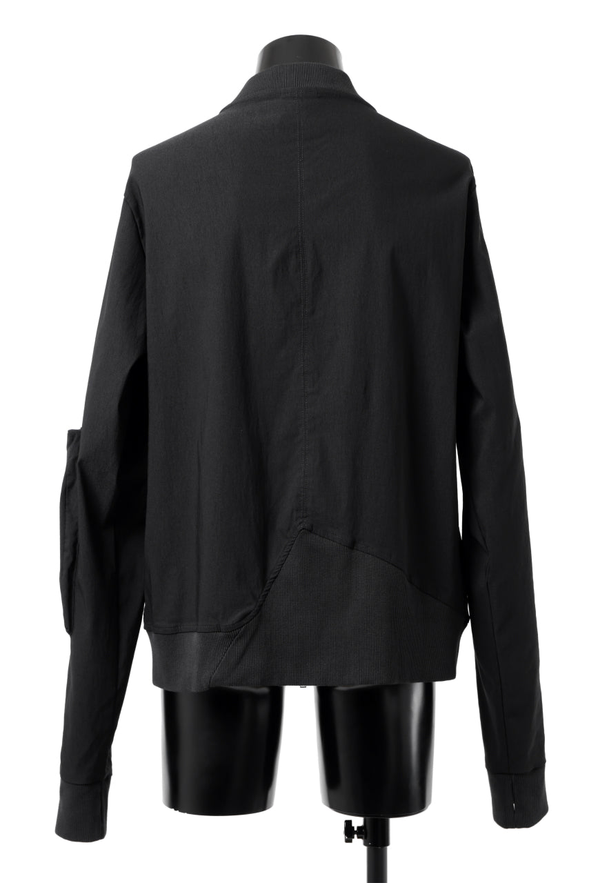 Load image into Gallery viewer, thomkrom MA-1 JACKET / ELASTIC VISCOSE-NYLON (BLACK)