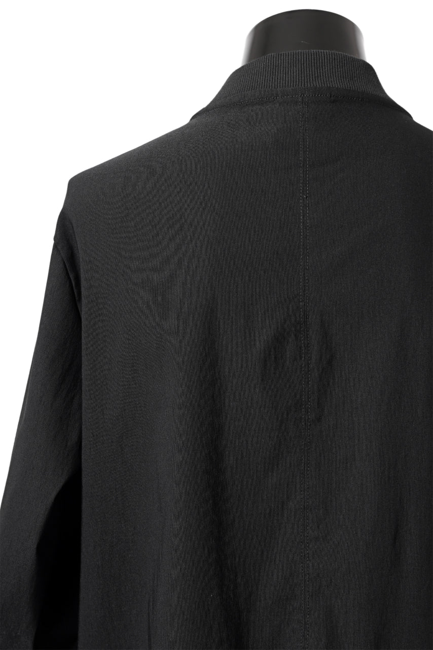 Load image into Gallery viewer, thomkrom MA-1 JACKET / ELASTIC VISCOSE-NYLON (BLACK)