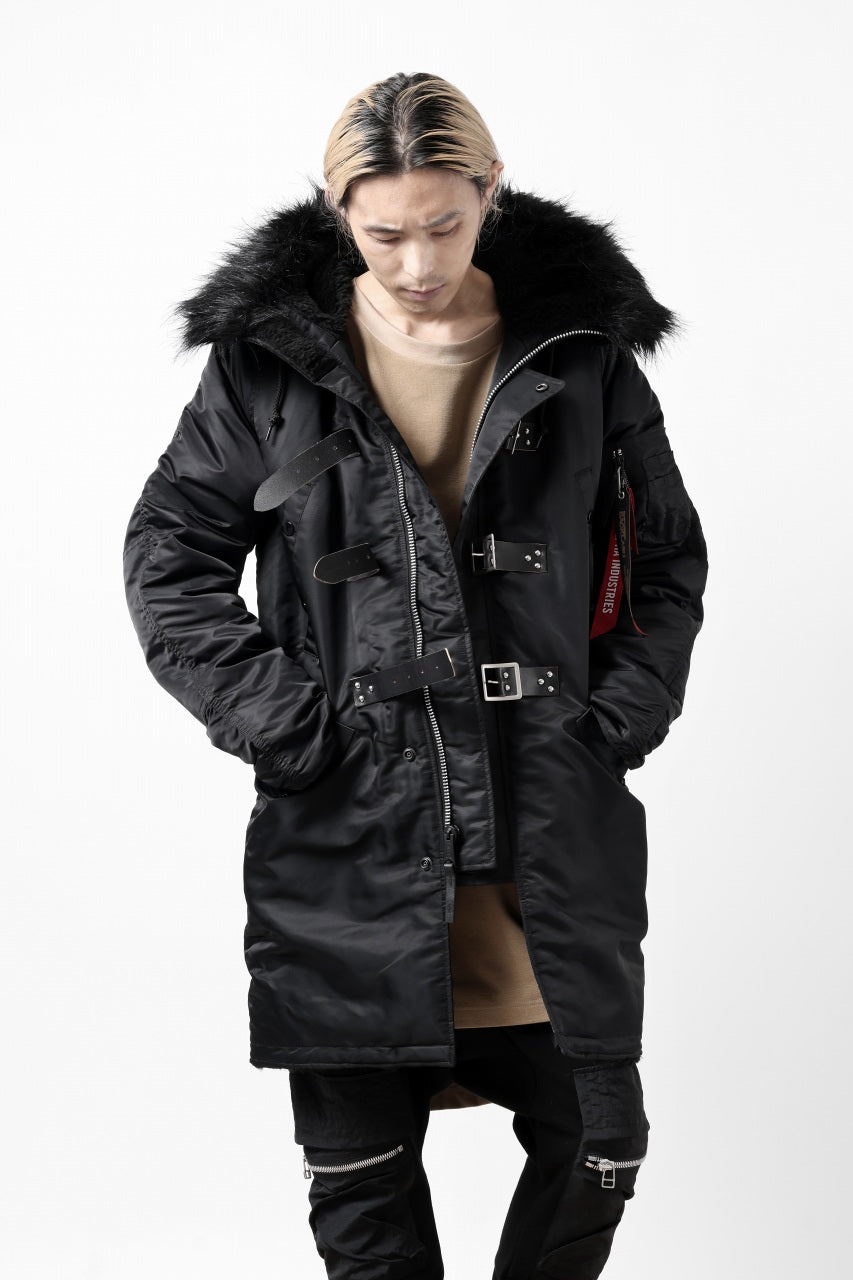 画像をギャラリービューアに読み込む, ISAMU KATAYAMA BACKLASH xx ALPHA INDUSTRIES N-3B JACKET (BLACK)