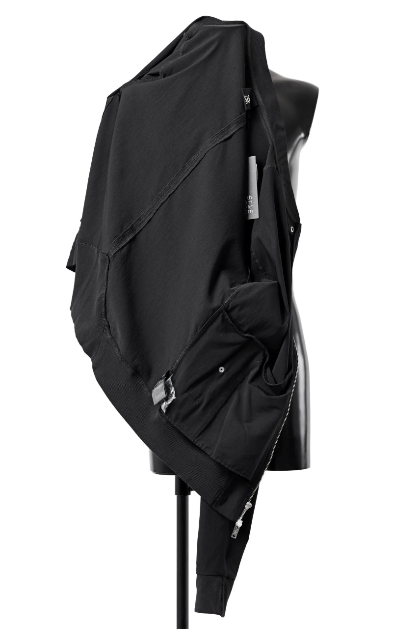 Load image into Gallery viewer, thomkrom MA-1 JACKET / ELASTIC VISCOSE-NYLON (BLACK)
