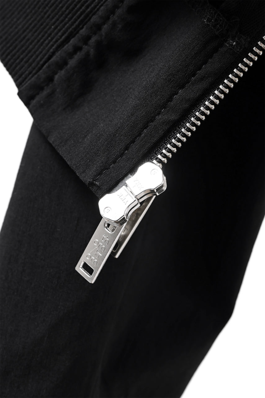 Load image into Gallery viewer, thomkrom MA-1 JACKET / ELASTIC VISCOSE-NYLON (BLACK)