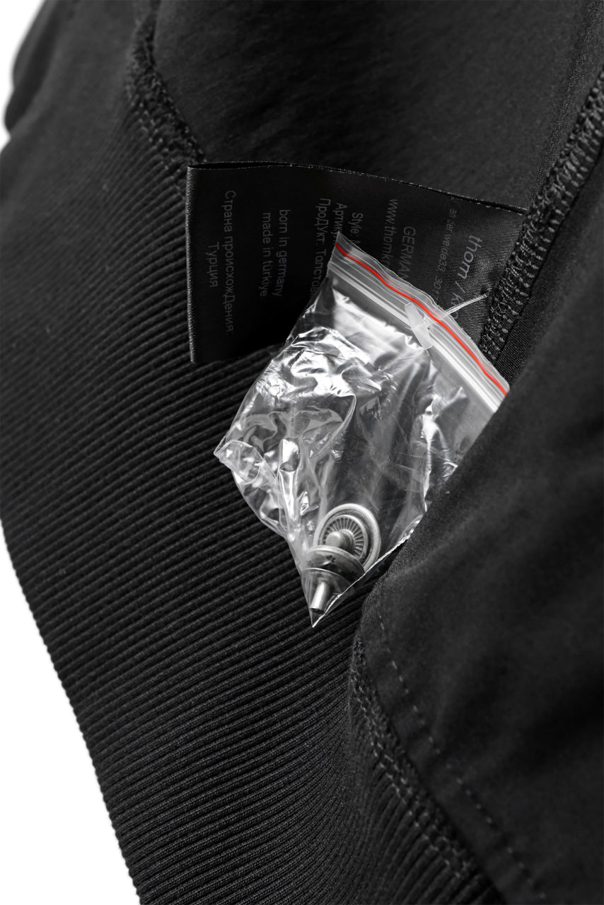 Load image into Gallery viewer, thomkrom MA-1 JACKET / ELASTIC VISCOSE-NYLON (BLACK)