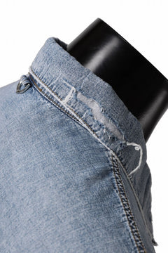 Load image into Gallery viewer, mastermind WORLD LIGHT OZ SELVEDGE DENIM SHIRT / SPECIAL WATER REPELLENT (INDIGO)