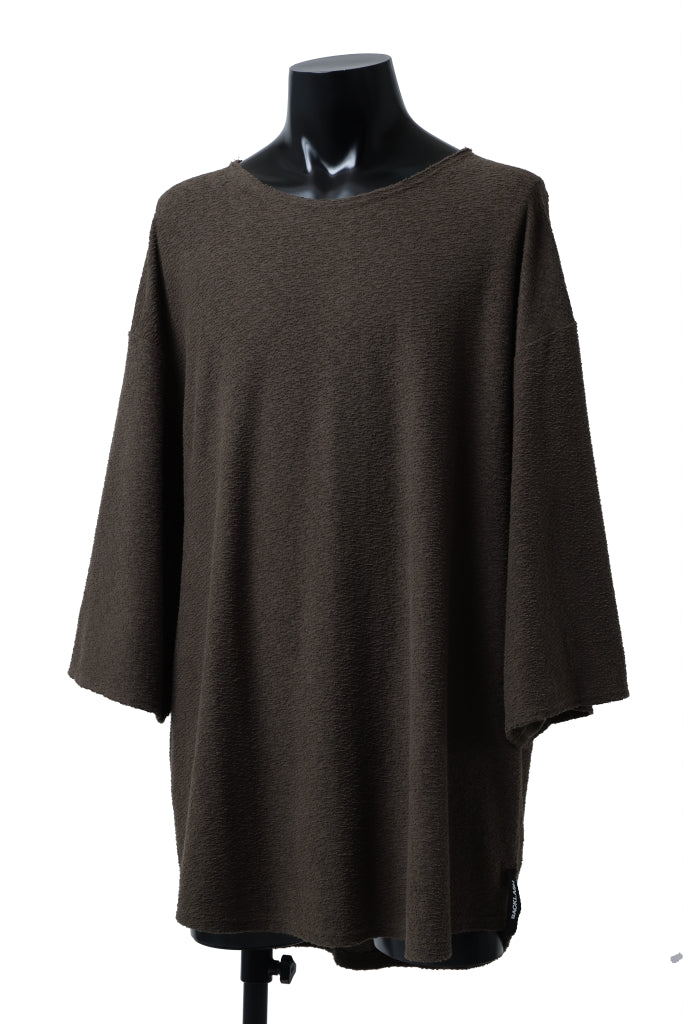 Load image into Gallery viewer, ISAMU KATAYAMA BACKLASH OVER FITTED CUT & SEWN / RANDOM PILE FABRIC (KHAKI)