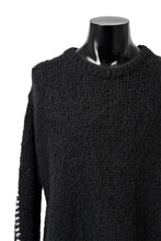 Load image into Gallery viewer, thomkrom HAND STITCH KNIT PULLOVER / ALPACA WOOL (BLACK)