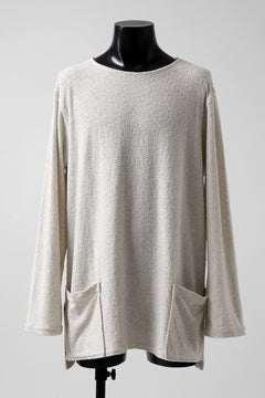 Load image into Gallery viewer, ISAMU KATAYAMA BACKLASH LONG SLEEVE CUT & SEWN / RANDOM PILE FABRIC (BEIGE)