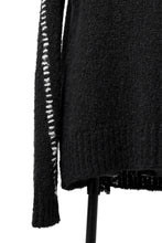 Load image into Gallery viewer, thomkrom HAND STITCH KNIT PULLOVER / ALPACA WOOL (BLACK)