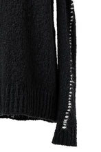 Load image into Gallery viewer, thomkrom HAND STITCH KNIT PULLOVER / ALPACA WOOL (BLACK)