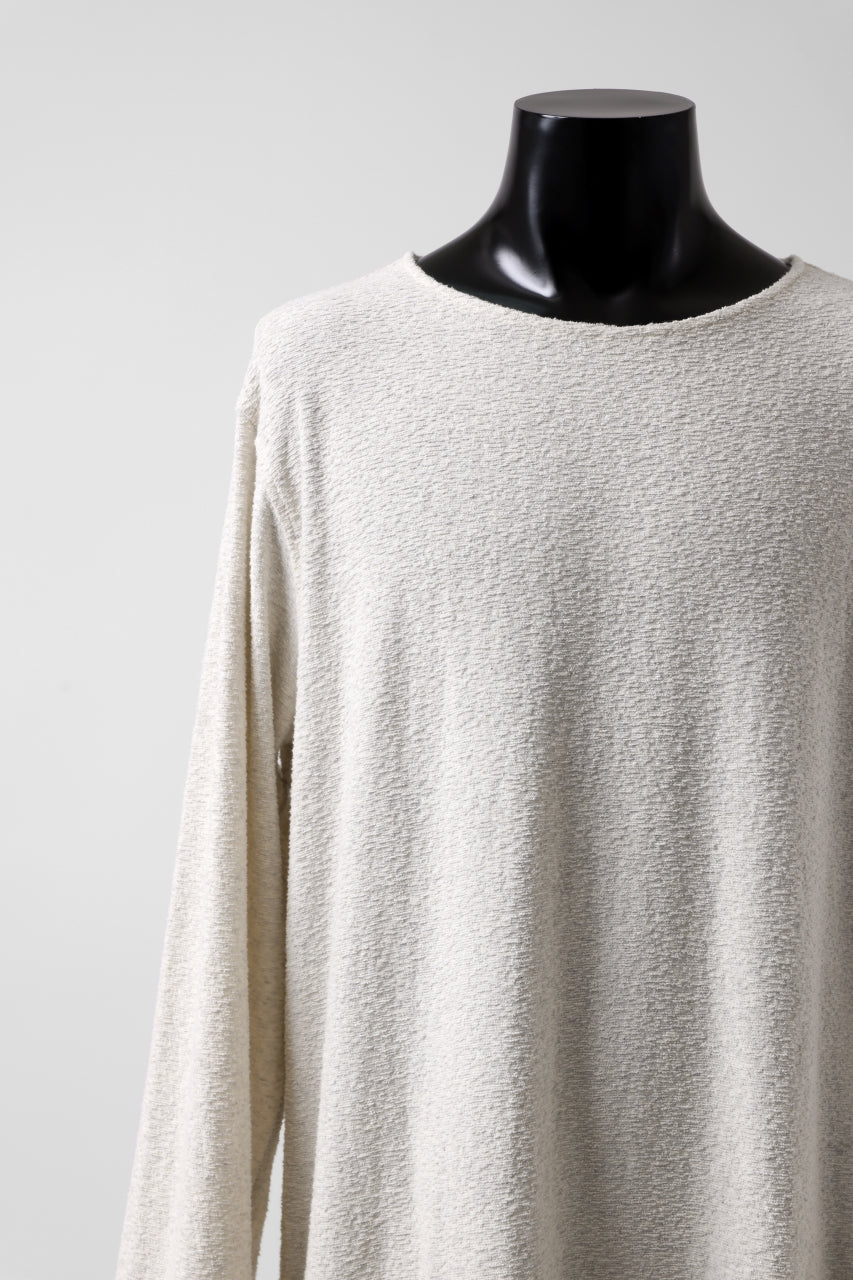 Load image into Gallery viewer, ISAMU KATAYAMA BACKLASH LONG SLEEVE CUT & SEWN / RANDOM PILE FABRIC (BEIGE)
