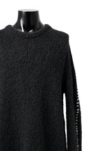Load image into Gallery viewer, thomkrom HAND STITCH KNIT PULLOVER / ALPACA WOOL (BLACK)