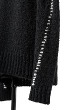 Load image into Gallery viewer, thomkrom HAND STITCH KNIT PULLOVER / ALPACA WOOL (BLACK)
