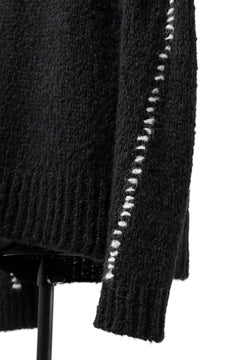 Load image into Gallery viewer, thomkrom HAND STITCH KNIT PULLOVER / ALPACA WOOL (BLACK)