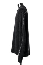 Load image into Gallery viewer, thomkrom HAND STITCH KNIT PULLOVER / ALPACA WOOL (BLACK)