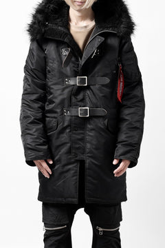 画像をギャラリービューアに読み込む, ISAMU KATAYAMA BACKLASH xx ALPHA INDUSTRIES N-3B JACKET (BLACK)