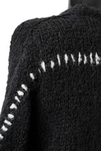 Load image into Gallery viewer, thomkrom HAND STITCH KNIT PULLOVER / ALPACA WOOL (BLACK)