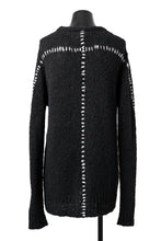 Load image into Gallery viewer, thomkrom HAND STITCH KNIT PULLOVER / ALPACA WOOL (BLACK)