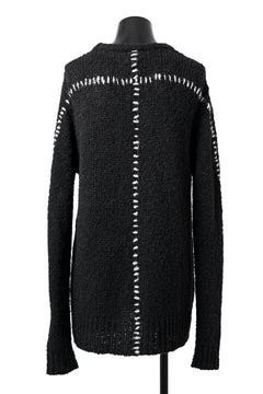 Load image into Gallery viewer, thomkrom HAND STITCH KNIT PULLOVER / ALPACA WOOL (BLACK)