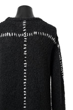 Load image into Gallery viewer, thomkrom HAND STITCH KNIT PULLOVER / ALPACA WOOL (BLACK)