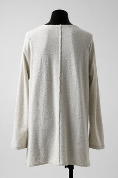 Load image into Gallery viewer, ISAMU KATAYAMA BACKLASH LONG SLEEVE CUT & SEWN / RANDOM PILE FABRIC (BEIGE)