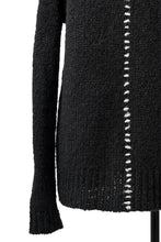 Load image into Gallery viewer, thomkrom HAND STITCH KNIT PULLOVER / ALPACA WOOL (BLACK)