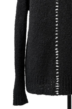 Load image into Gallery viewer, thomkrom HAND STITCH KNIT PULLOVER / ALPACA WOOL (BLACK)