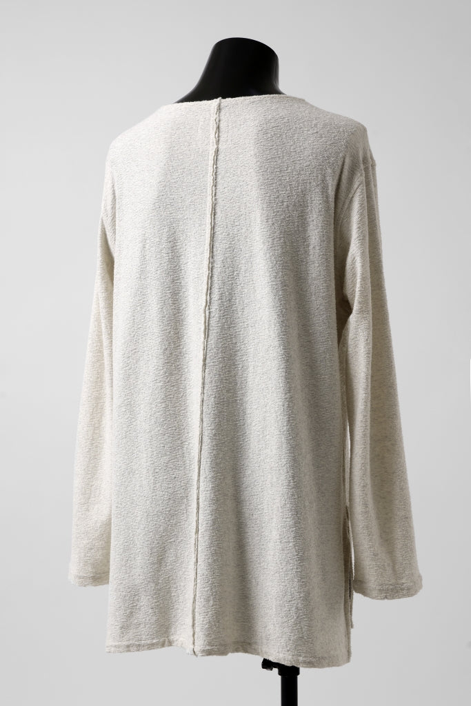 Load image into Gallery viewer, ISAMU KATAYAMA BACKLASH LONG SLEEVE CUT & SEWN / RANDOM PILE FABRIC (BEIGE)