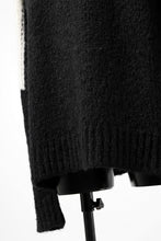 画像をギャラリービューアに読み込む, thomkrom HIGH COLLAR KNIT PULLOVER / ALPACA WOOL (BLACK x WHITE)