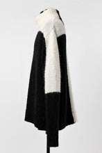 画像をギャラリービューアに読み込む, thomkrom HIGH COLLAR KNIT PULLOVER / ALPACA WOOL (BLACK x WHITE)