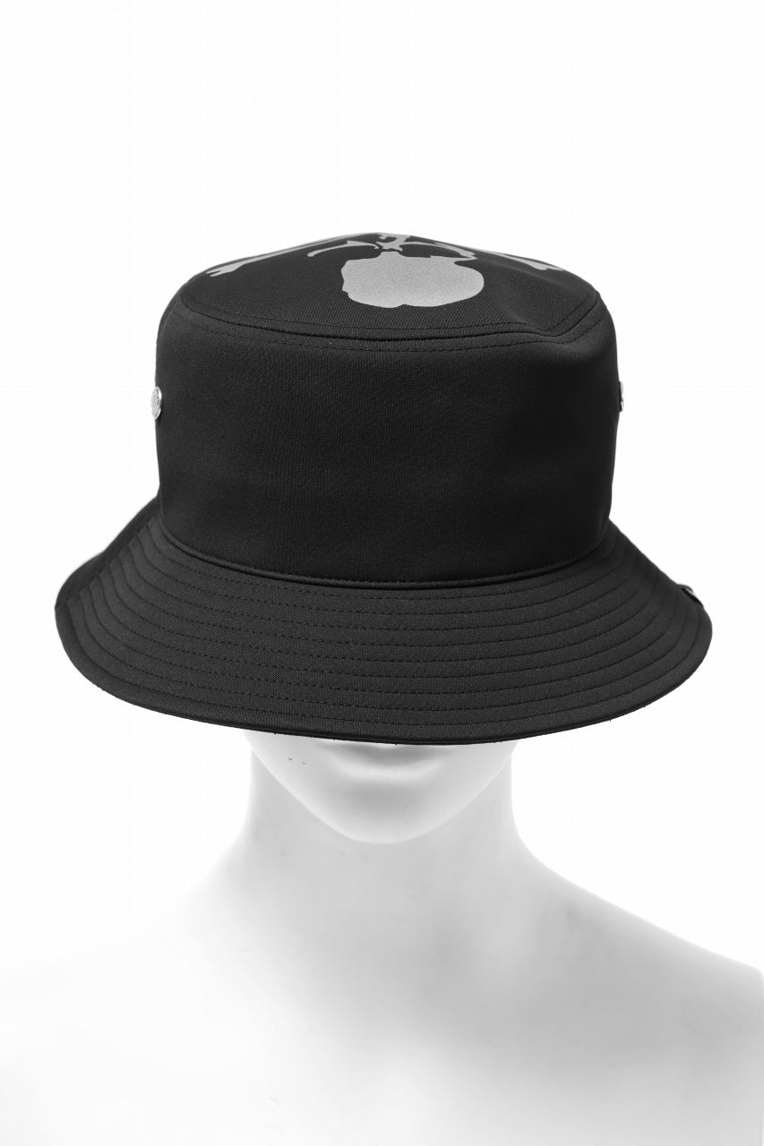 mastermind JAPAN REFLECTIVE SKULL BUCKET HAT (BLACK)