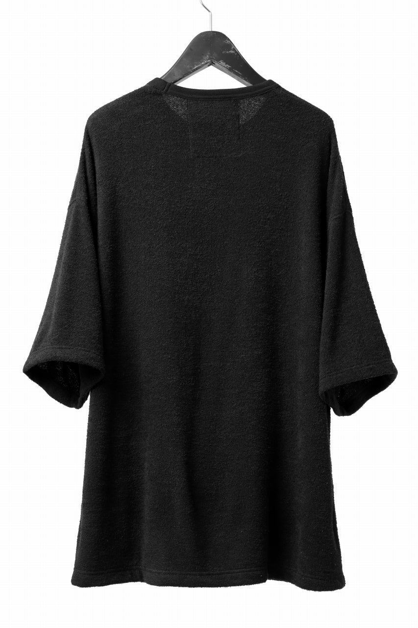DEFORMATER.® OVER SIZED TOPS / DOUBLE SIDED SOFT PILE (BLACK)