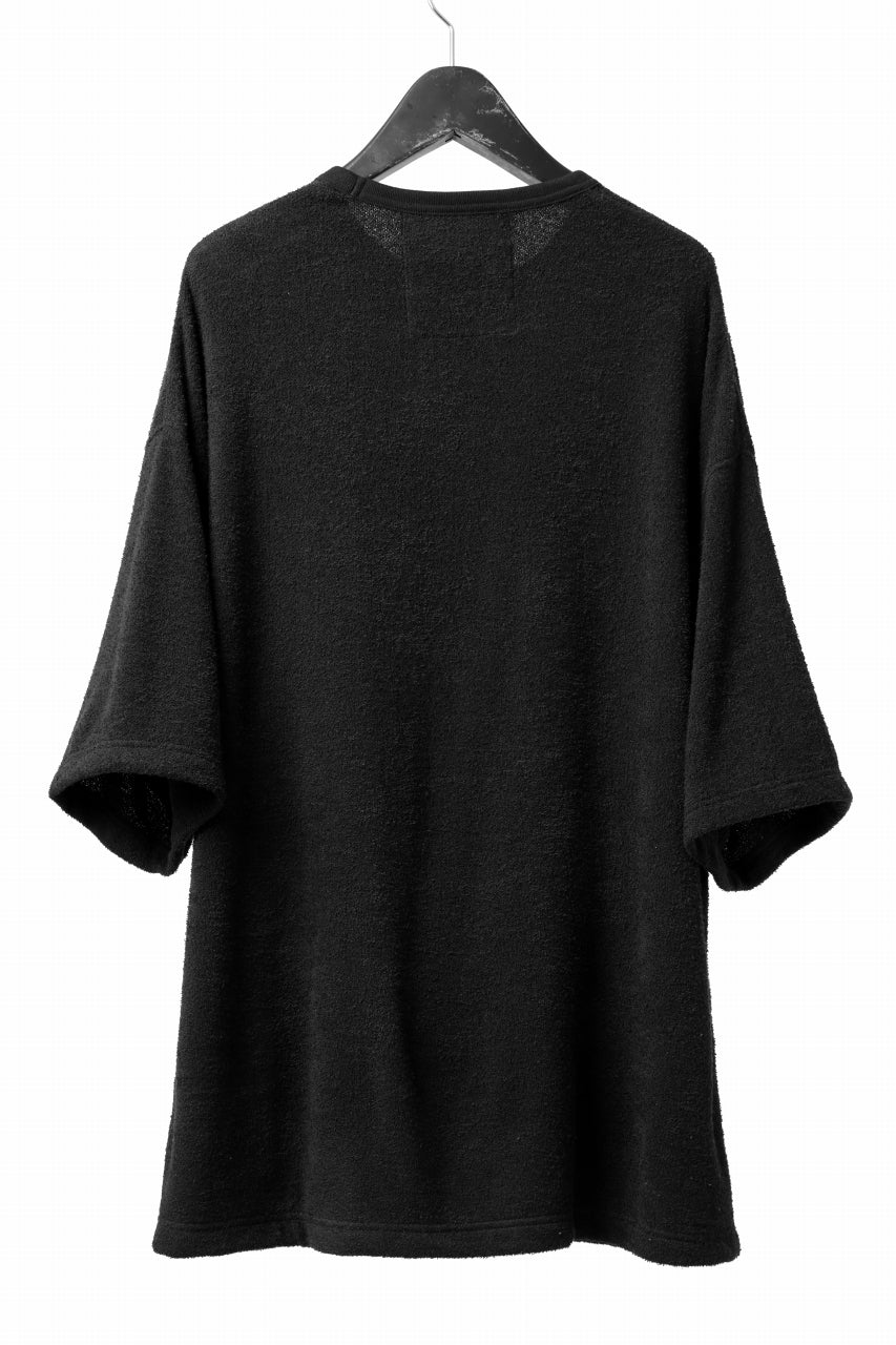 Load image into Gallery viewer, DEFORMATER.® OVER SIZED TOPS / DOUBLE SIDED SOFT PILE (BLACK)