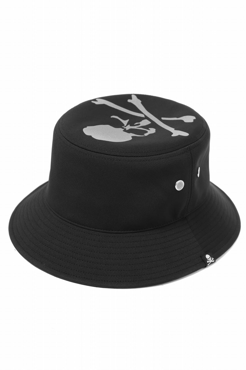 Load image into Gallery viewer, mastermind JAPAN REFLECTIVE SKULL BUCKET HAT (BLACK)