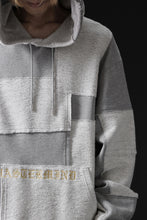 画像をギャラリービューアに読み込む, mastermind JAPAN SWEAT HOODIE / SWITCH PATCHWORK (TOP GRAY)