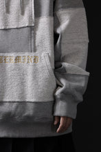画像をギャラリービューアに読み込む, mastermind JAPAN SWEAT HOODIE / SWITCH PATCHWORK (TOP GRAY)