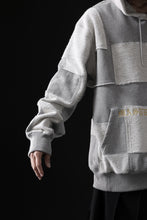 画像をギャラリービューアに読み込む, mastermind JAPAN SWEAT HOODIE / SWITCH PATCHWORK (TOP GRAY)