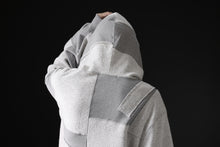 画像をギャラリービューアに読み込む, mastermind JAPAN SWEAT HOODIE / SWITCH PATCHWORK (TOP GRAY)
