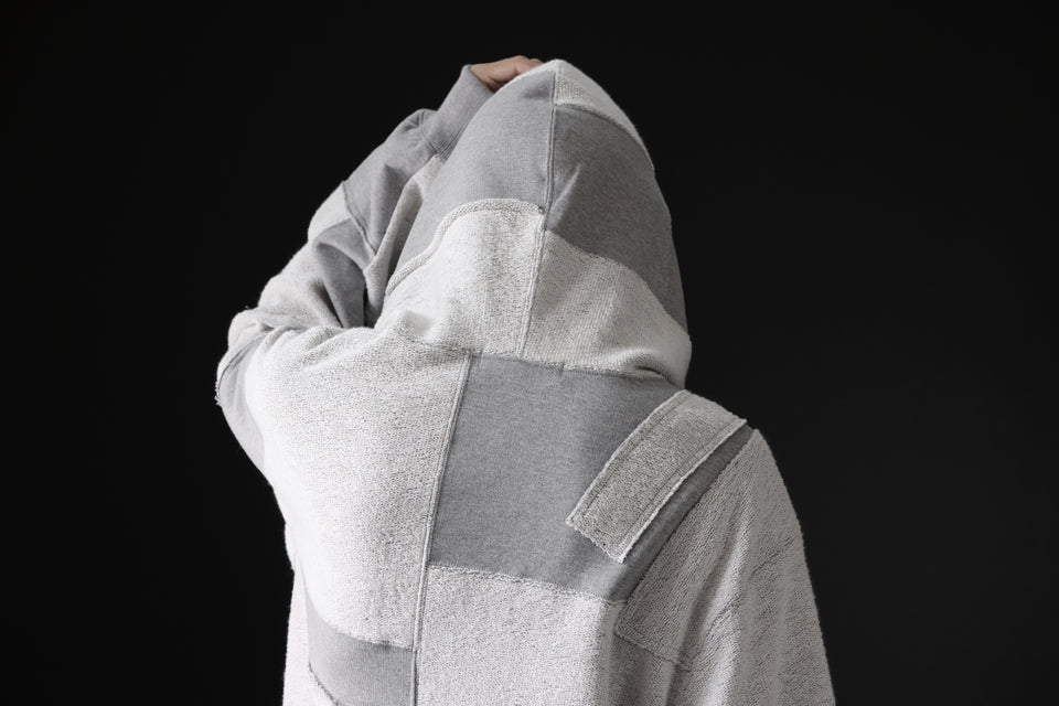 画像をギャラリービューアに読み込む, mastermind JAPAN SWEAT HOODIE / SWITCH PATCHWORK (TOP GRAY)