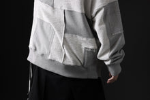 画像をギャラリービューアに読み込む, mastermind JAPAN SWEAT HOODIE / SWITCH PATCHWORK (TOP GRAY)