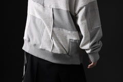 画像をギャラリービューアに読み込む, mastermind JAPAN SWEAT HOODIE / SWITCH PATCHWORK (TOP GRAY)